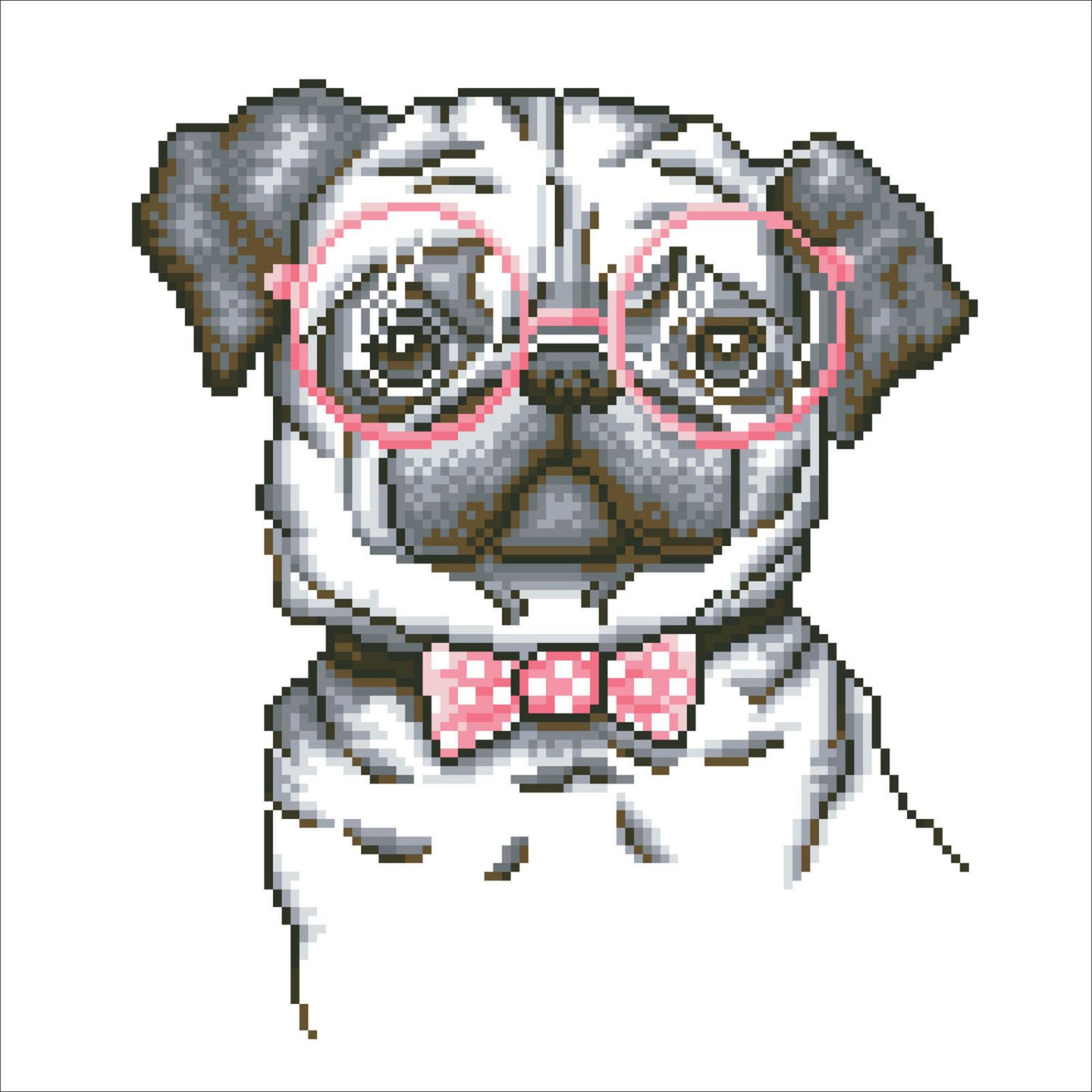 Diamond Dotz® Hug a Pug Diamond Painting Kit
